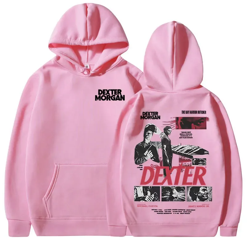 TV Play Dexter Morgan Graphic Hoodies Men's Women Clothing Casual Vintage Hooded Sweatshirts Fashion Gothic Oversized Pullovers — image 4