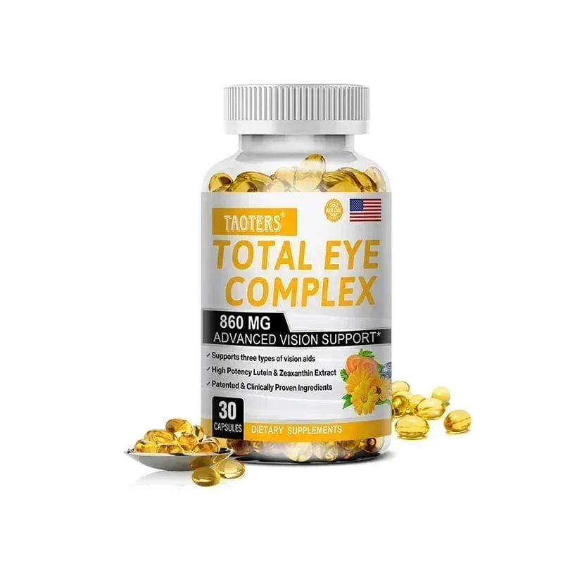 Cápsulas para os olhos de luteína 860 mg - Contém extrato de mirtilo de zeaxantina e vitaminas para os olhos com suplemento de vitamina A para promover uma visão saudável — image 8