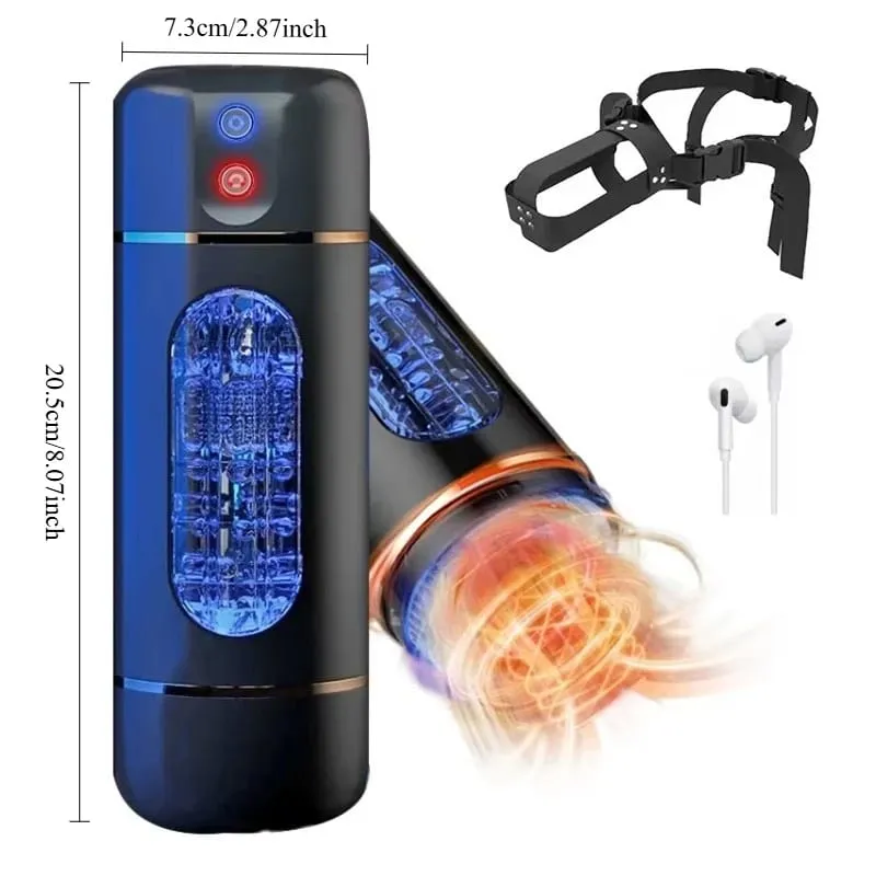 Automatic Male Double-Headed Penetration Realistic Channel Vibrating Deep Throat Vagina Voice Pocket Pussy Sex Toy Supplies 18+ — image 10