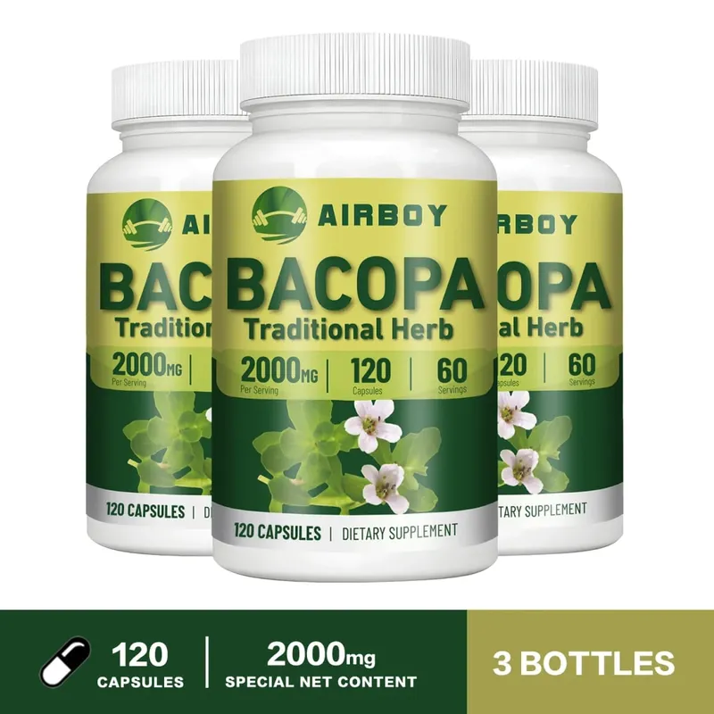 תמצית Bacopa Monnieri - עוזרת לחשיבה ברורה ומשפרת זיכרון עיכוב הזדקנות תוספי תזונה — image 9
