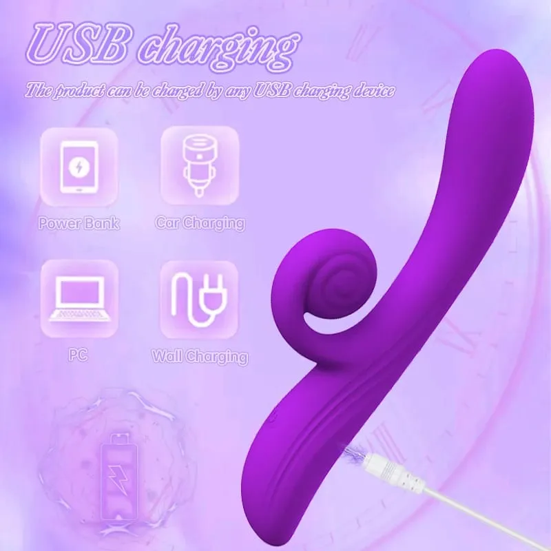 Snail Vibrator G-spot Dildo Penetration Flexbile Snail for Perfect Clit Fit Stimulaiton 10 Modes Pleasur Sex Toy for Womanz — image 6