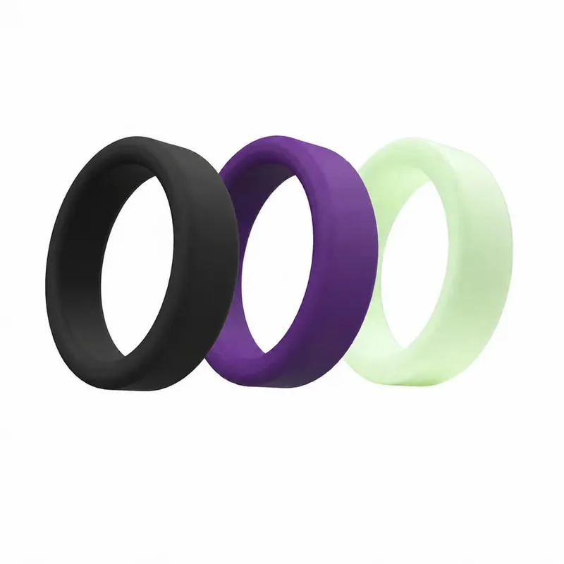 Silicone Penis Ring Cock Ring Erection Ring Delay Ejaculation Fixed Stamina Enhancer Sex Toys Adult Male Couples Long Lasting — image 19
