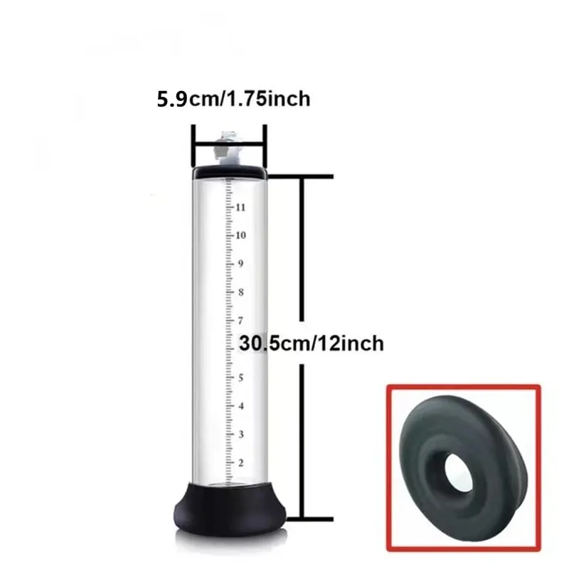 Manual Penis Pump Acrylic Penis Enlarger Sex Toy For Men Vacuum Pump Male Masturbation Penis Extender Trainer Adults Sex Product — image 10