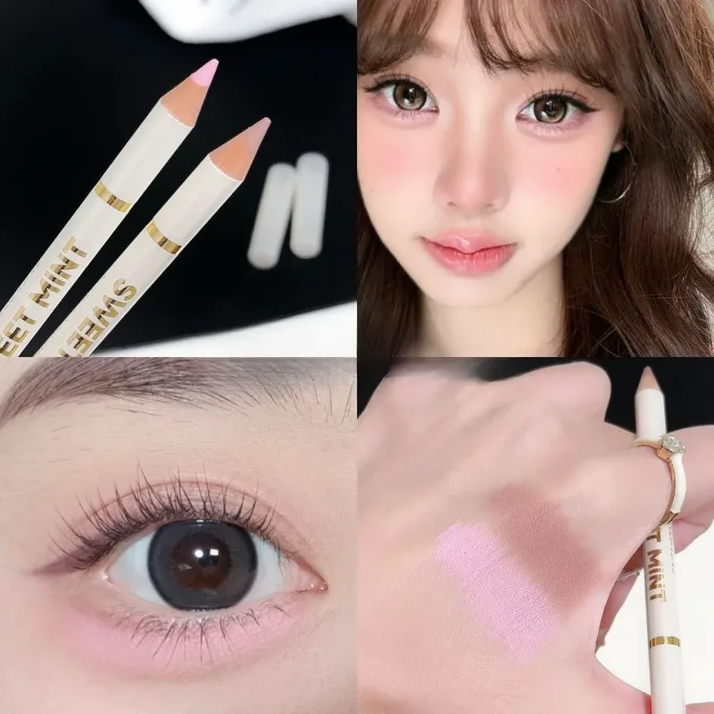 Double-Ended Lying Silkworm Pen Under Eye Liner Brighten Shadow Makeup Pencil Nude Pink Beige Lower Eyelid Highlighter Contour — image 9