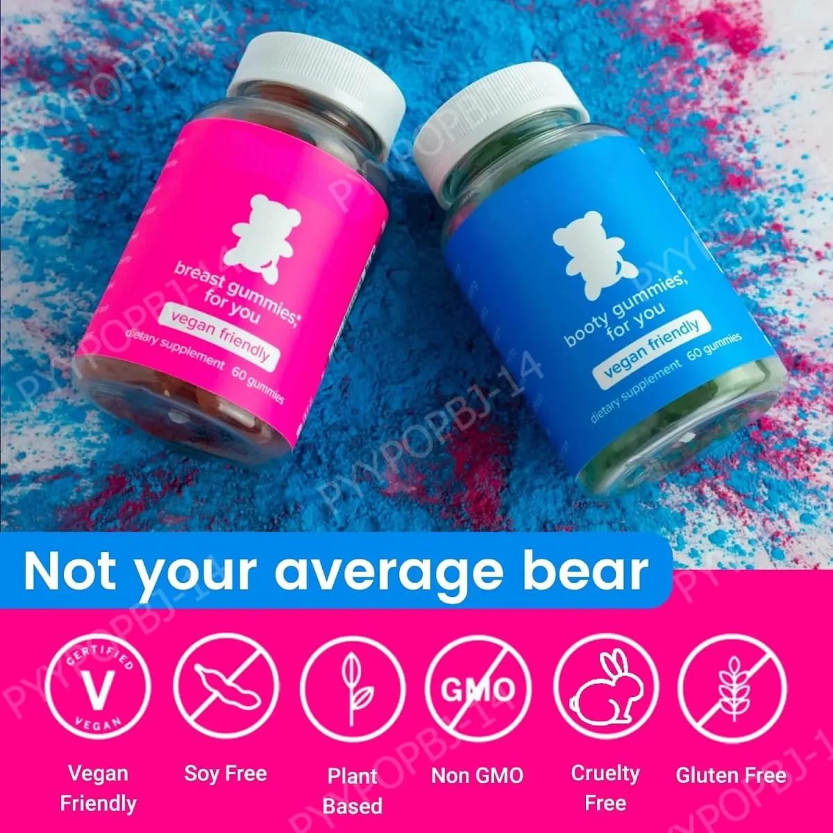 Top&Peach Support Combo Pack Multivitamin Gummies for Women Includes Herbal Extracts & Essential Vitamins Gluten Free 60 Count — image 5