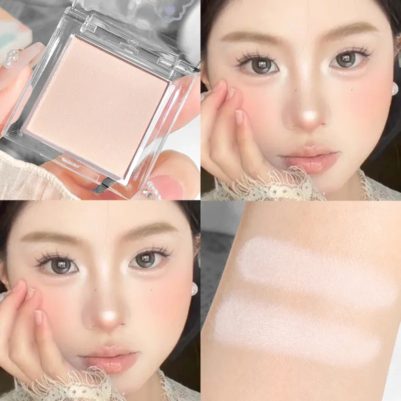 White Eyeshadow Palette Matte Shimmer Highlighter Waterproof Long Lasting Brightening Eye Makeup for Cut Crease — image 10