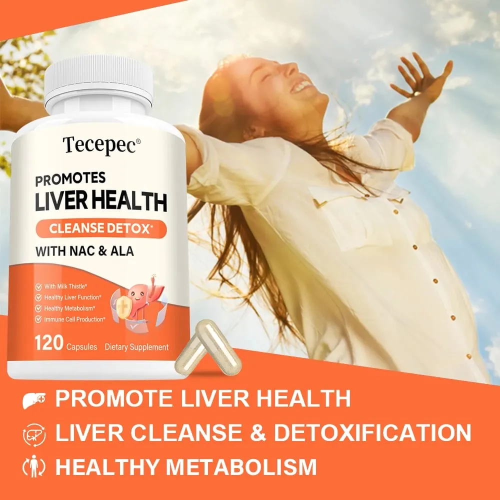 Milk Thistle Extract Capsule with NAC for Antioxidant Detox & Cleanse Liver Health Function Support Herbal Supplement — image 5