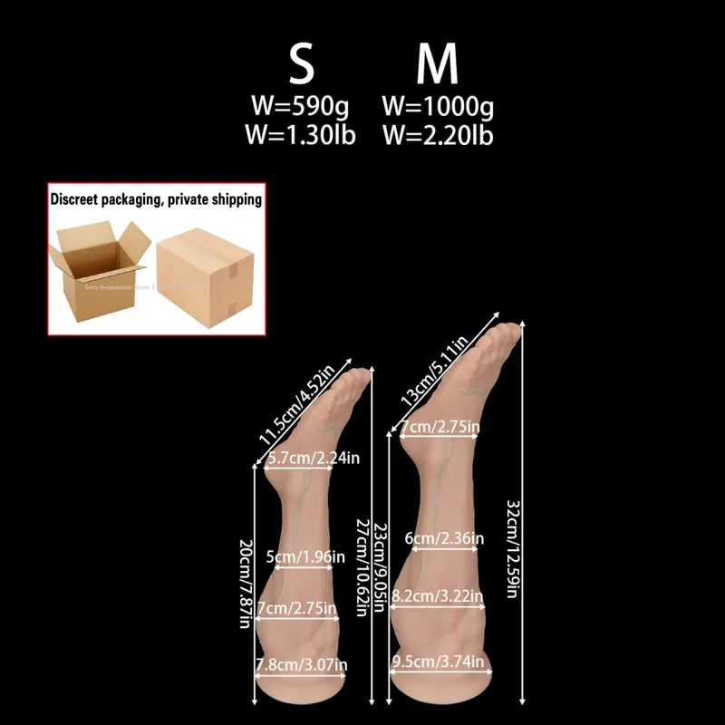Malaking Silicone Foot Butt Plug Makapal Leg Dildo Malaking Anal Plug Anal Expander Masturbator Anus Dilator Sex Toys Pang-adultong Laruang Sex Shop — image 18
