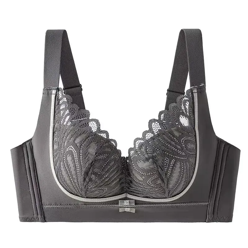 Sexy Lace Push-Up Lingerie Bra for Small Breasts Anti-Sagging Adjustable Beauty Back Non-Underwire Gathering Bra — image 10
