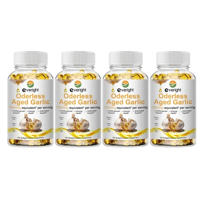Viên nang chiết xuất tỏi già - Công thức không mùi với Magiê Crom B1 & B9 - Hỗ trợ miễn dịch tim & chữa lành tim mạch — image 10