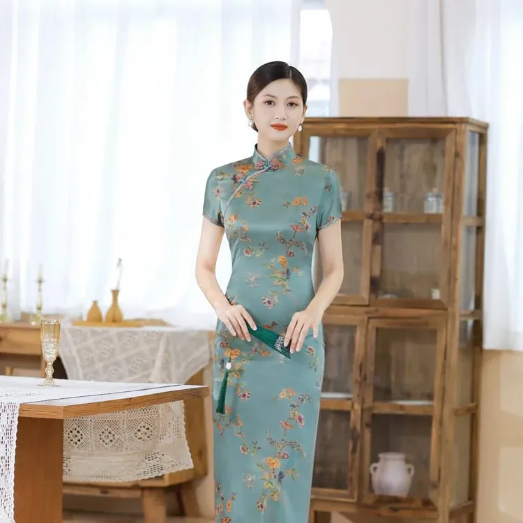 Roupas de moda festa vintage casual verão elegante tradicional chinês roupas cheongsams vestido chinês qipao estilo étnico — image 18
