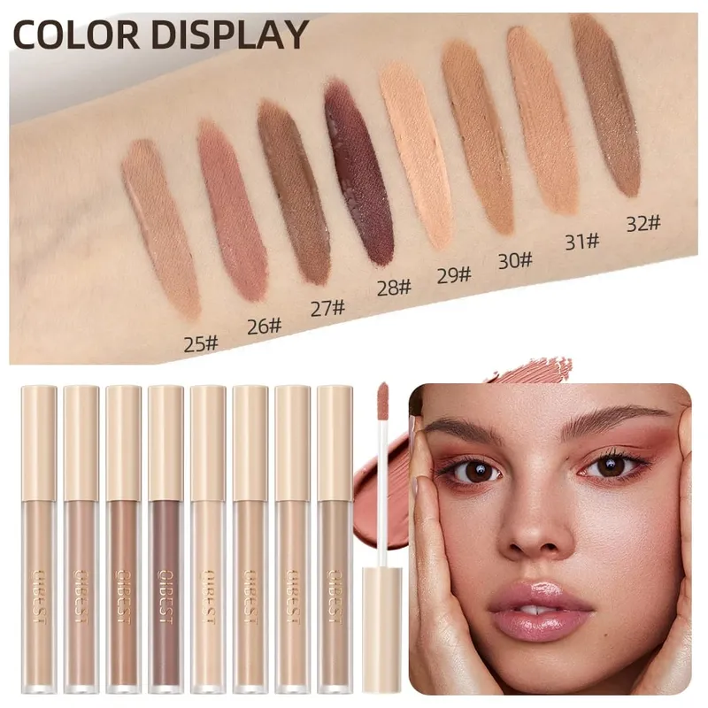 Flüssige Lidschattencreme, glattes Augen-Make-up, langlebig, wasserfest, Lidschattenstift, Rouge, Doppelzweck-Kontur-Kosmetik-Sets — image 5