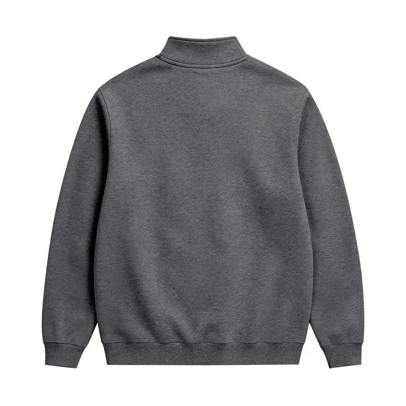 Mga Lalaki 2026 Autumn Winter Hot Item Fleece Lined Stand Collar Loose Vintage Sweatshirt Casual Commuter Fashion Lalaki Pang-araw-araw na Panlabas na Kasuotan — image 34