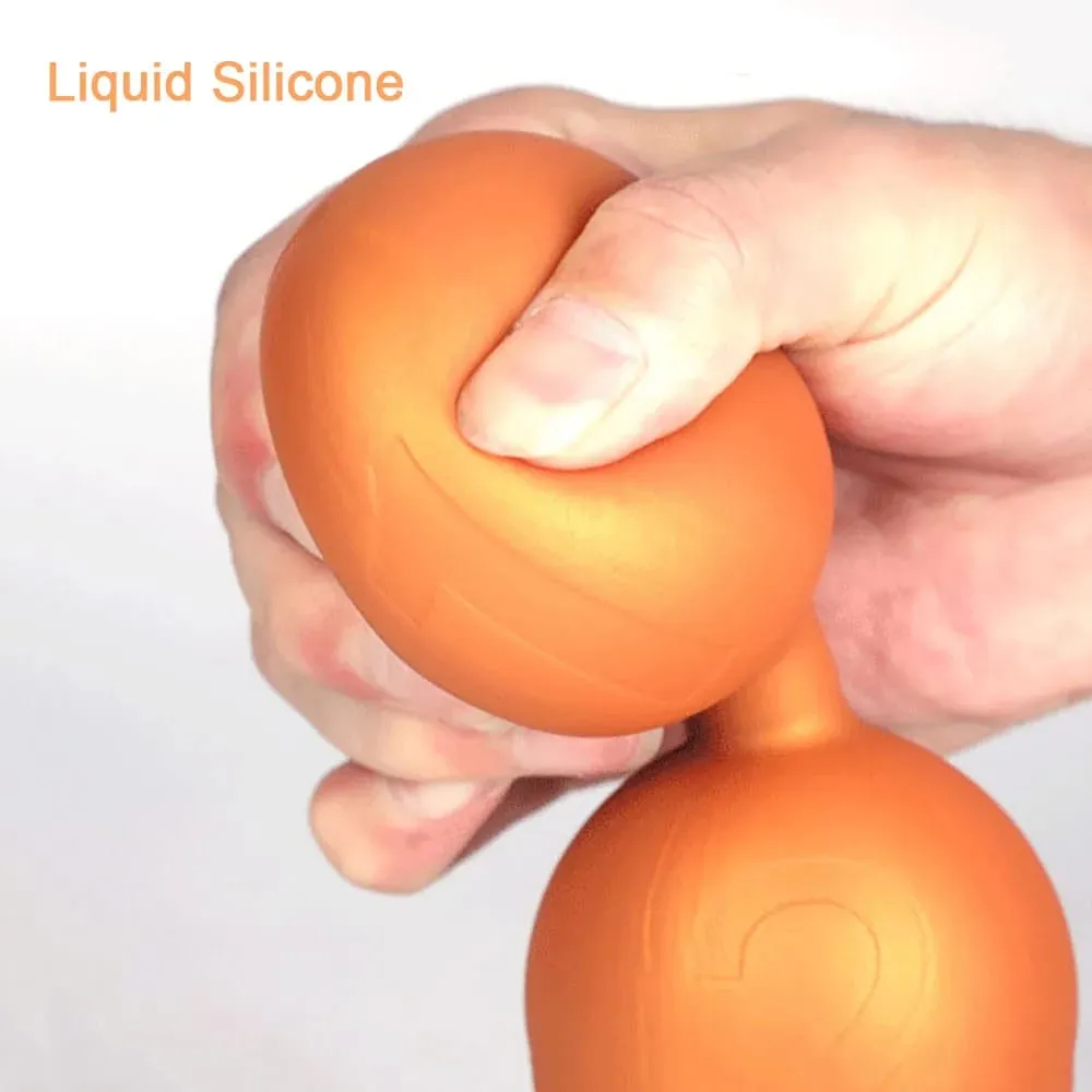Plugue anal com cauda bdsm, jogos sexuais adultos para casal, contas anais enormes, silicone líquido, plugue anal macio, massagem de próstata, vibradores anais — image 4