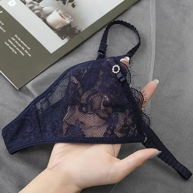 Roupa interior feminina de renda mini calcinha fantasia elegante cuecas sexy transparente lingerie feminina roupa íntima cintura baixa g-string — image 7