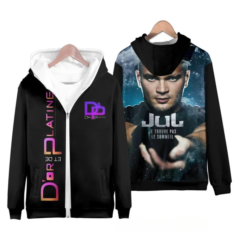 Rapper jul 3d impressão zíper hoodies das mulheres dos homens casual moletom com capuz com capuz agasalho de grandes dimensões pulôver homem casaco roupas — image 6
