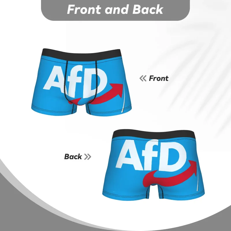 Alternativa afd alemanha shorts cuecas de alta qualidade homem novidade boxershorts impressão plus size calcinha — image 4