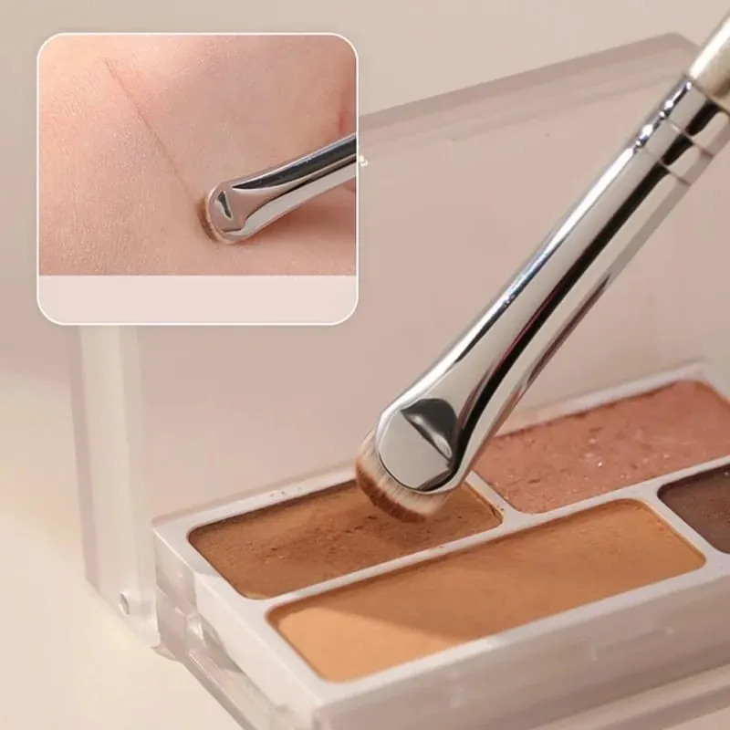 2pcs Curved Eyeliner Makeup Brushes Eye Makeup Smudge Tools Precision Soft Eyeshadow Brush Sharp Thin Small Eye Cosmetic Tools — image 4