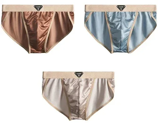 1/3PCS Panlalaking Briefs Ice Silk Satin-like Brief Panlalaking Panlalaki Summer Breathable Quick Drying Panty Sexy U Pouch Underwear — image 23