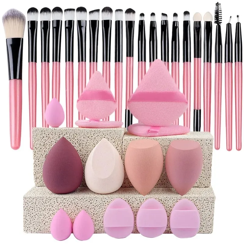 20Pcs Makeup Brush Set Eyeliner Blending Cheeks Eye Cosmetic Foundation Brushes Professional Complete Set for Face Eyeshadow — image 1