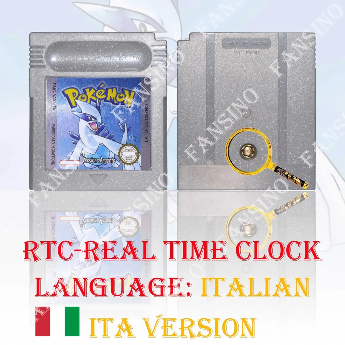 GB/GBC Real Time Clock Pokemon Crystal/Gold/Silver Version Video Game Cartridge with Battery USA/NOE/FRA/ESP/ITA Version — image 23