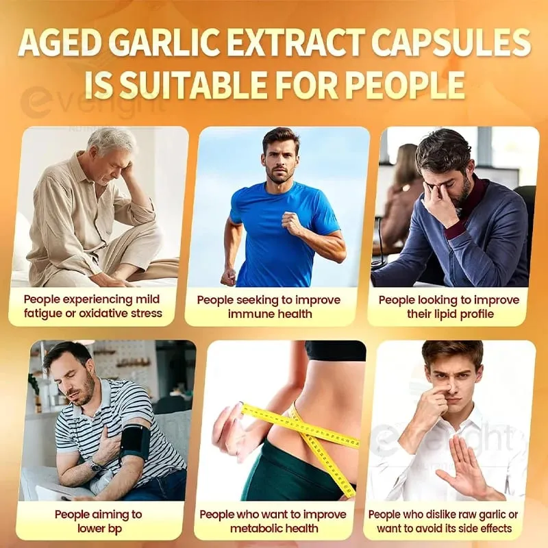 Oude knoflookextractcapsules geurloos met magnesiumchroom B1 en B9 Ondersteuning van het immuunsysteem Hart Cardiovasculair gezondheidssupplement — image 5