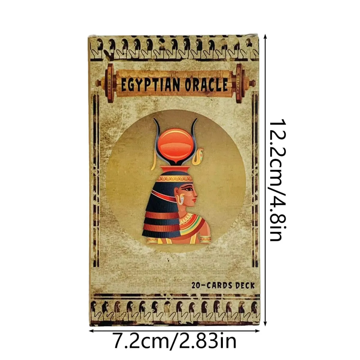 12*7cm Egyptian Oracle Deck A 20 Cards English Inspirational Deck With Messages From The Divine Spiril Card Game For Family — image 6