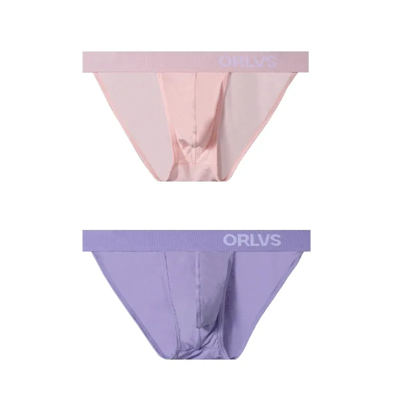 1PCS Men's Modal Ultra-Thin Barely-There Briefs U Convex Pouch Bright Solid Color Elastic Waistband Breathable Daily Underwear — image 8