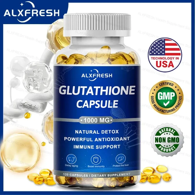 Liposomal Glutathione 1000 mg - Antioxidant at Immune Support Supplement - Detoxification at Liver Support — image 1
