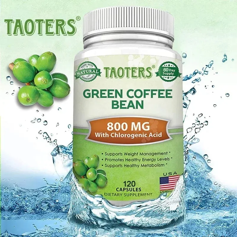 Supplément de perte de poids en grains de café vert 1200 mg - Stimule le métabolisme et l'endurance brûle la graisse du ventre — image 4
