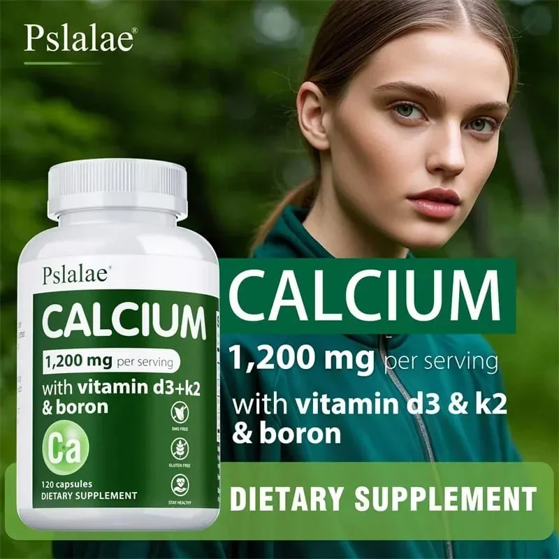 Calcium Supplement - Promotes Calcium Absorption Boosts Energy Strong Bones Supports Heart & Muscle Health Non-GMO — image 1