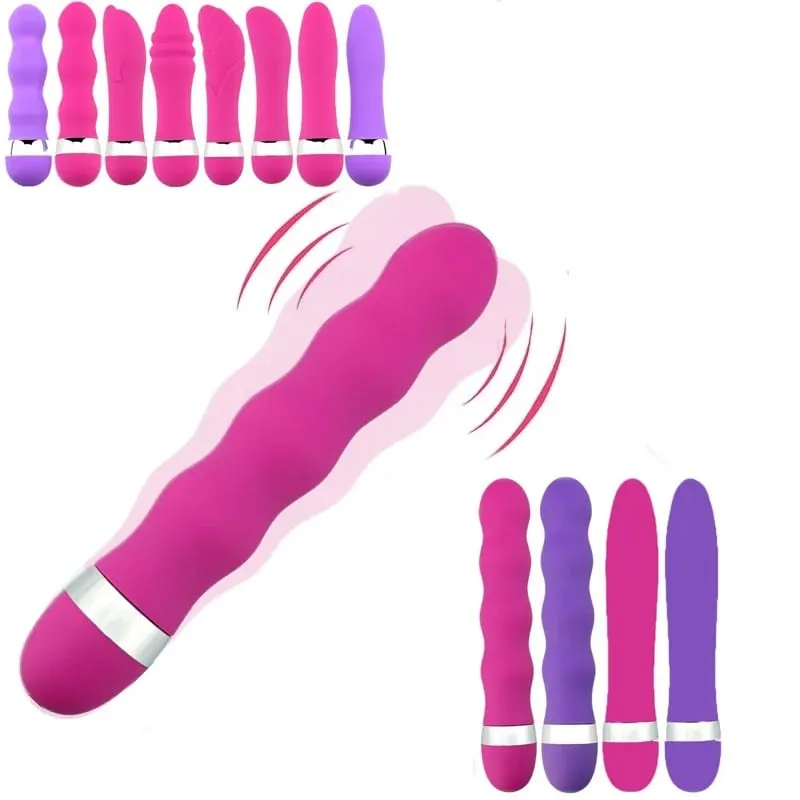 Multi Speed G Spot Vibrator Vagina Clitoris Stimulator Butt Plug Anal Adult Sex Toy for Women Men Couples Silicone Dildo — image 1