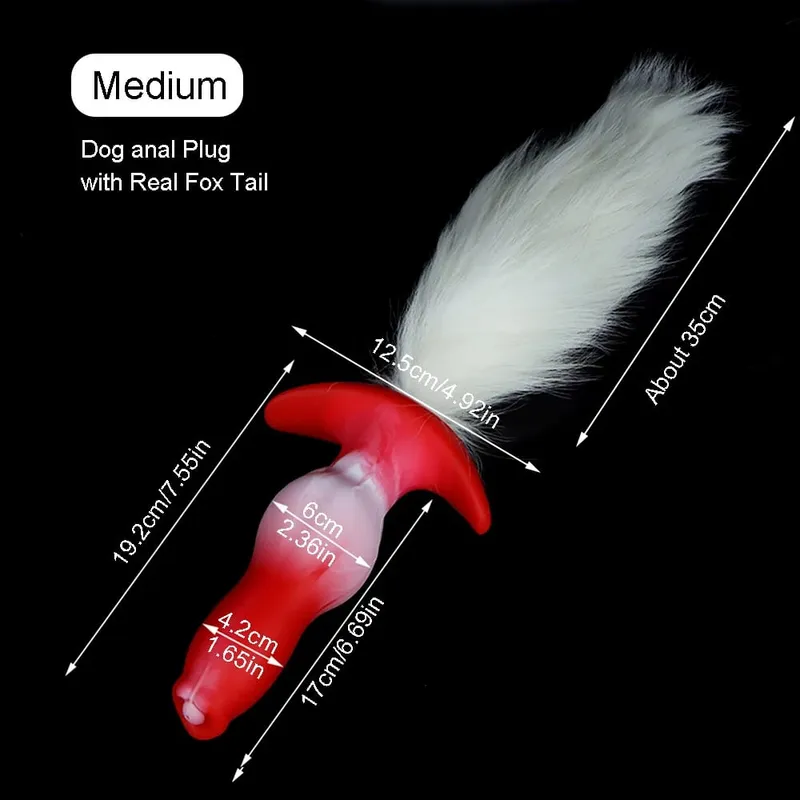 Anal Plug na may Tail BDSM Adult Sex Game Cosplay 18+ Anal Dildo para sa Babae Mga Lalaki Silicone Soft Butt Plug Gay Sex Toys para sa Party BDSM — image 16