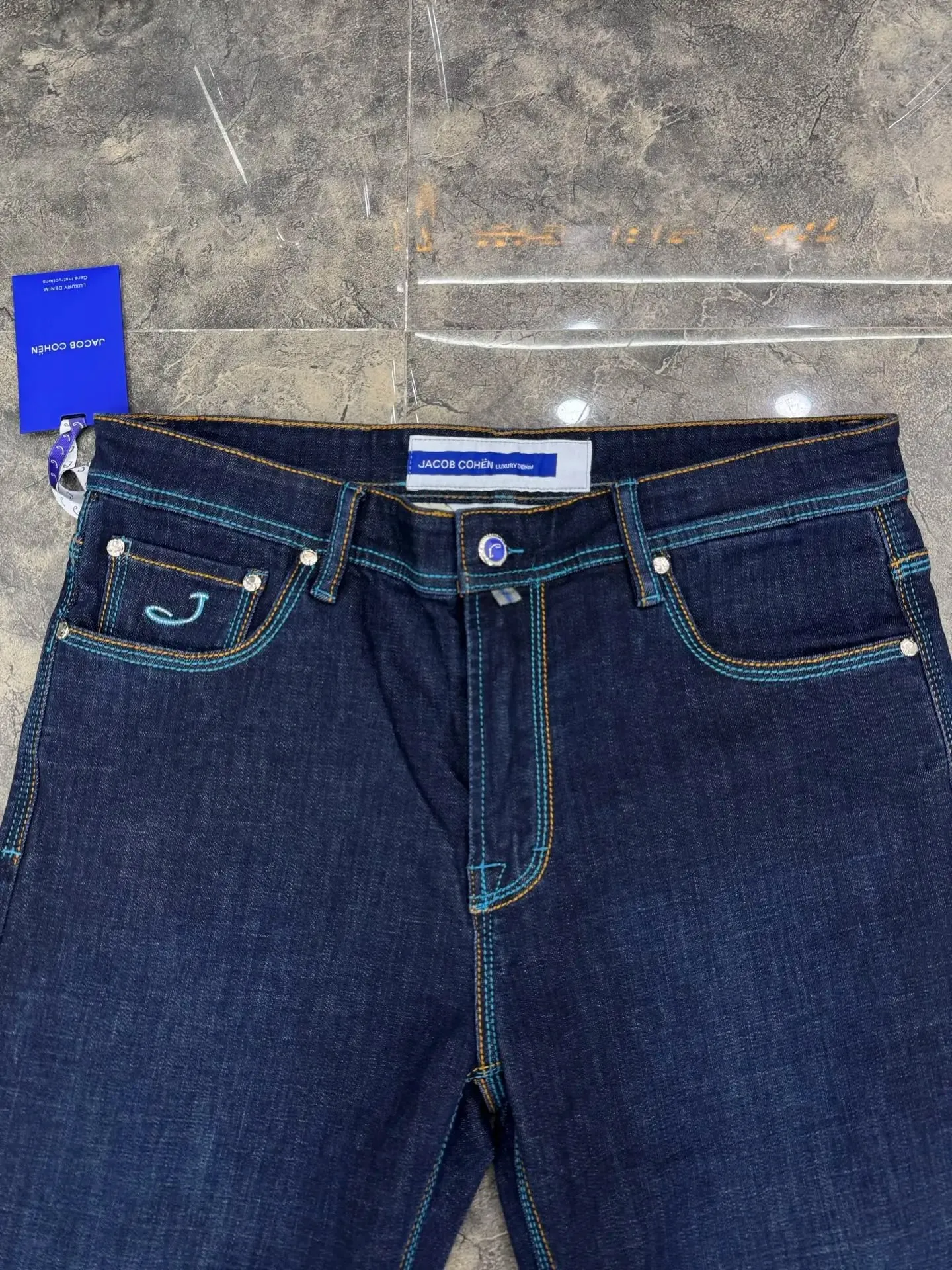 Jeans Thin Cotton Men 2026 Spring Summer new outdoors high quality embroidery comfortable straight Big size 29-40 Pants — image 4
