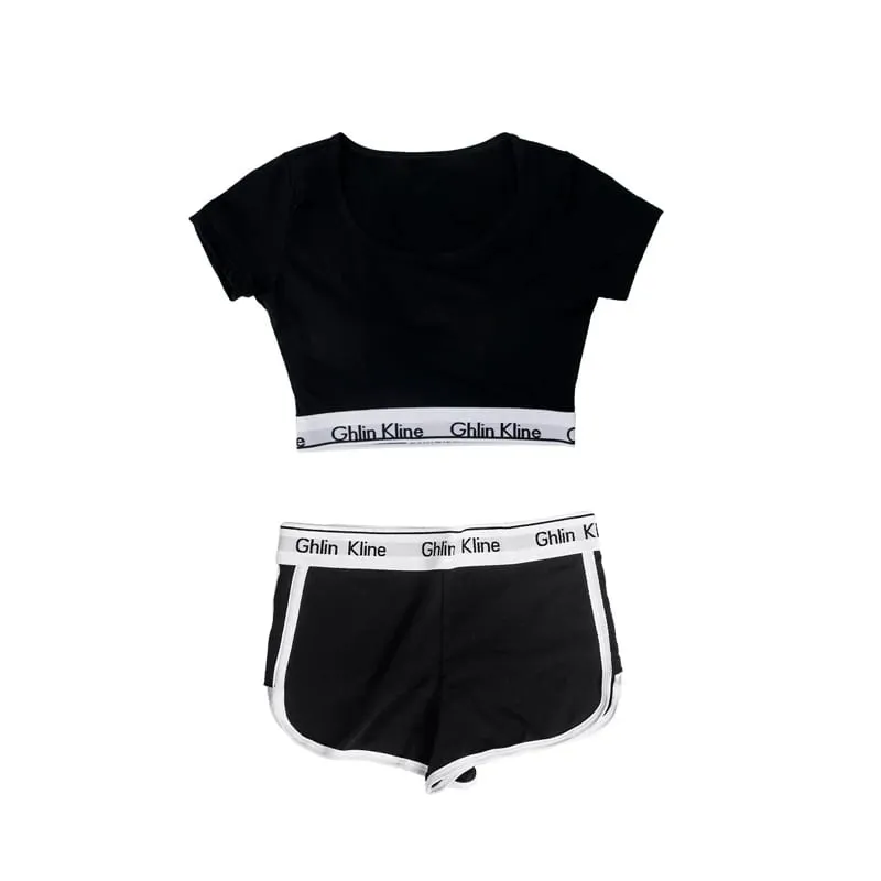Women's Comfortable Breathable Sports Vest with Padding And Cotton Underwear Fitness Running Underwear Set — image 15