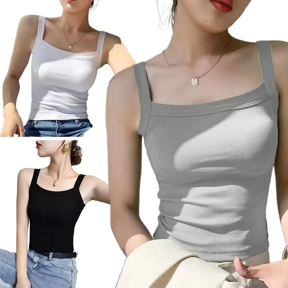 Casual Sleeveless Summer Tank Tops Underwear Camisoles Cami Top Shirt Slim Fitted Tops Sports Activities — image 2