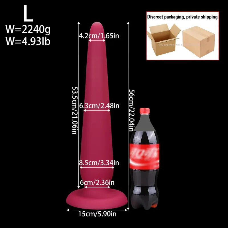 66cm Super Mahaba Malaki Anal Plug Malaking Makapal Butt Plugs Pagsasanay Anal Dilator Laruang Prostate Massager Pang-adultong Anal Sex Toy Para sa mga Babae Lalaki — image 23