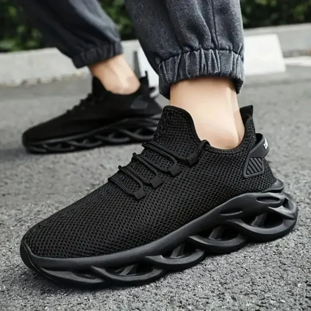 Men's Sports Running Black Jogging Shoes Casual Sports Shoes Brown Outdoor Breathable Mesh Lightweight Shock Absorbing Tennis — image 4
