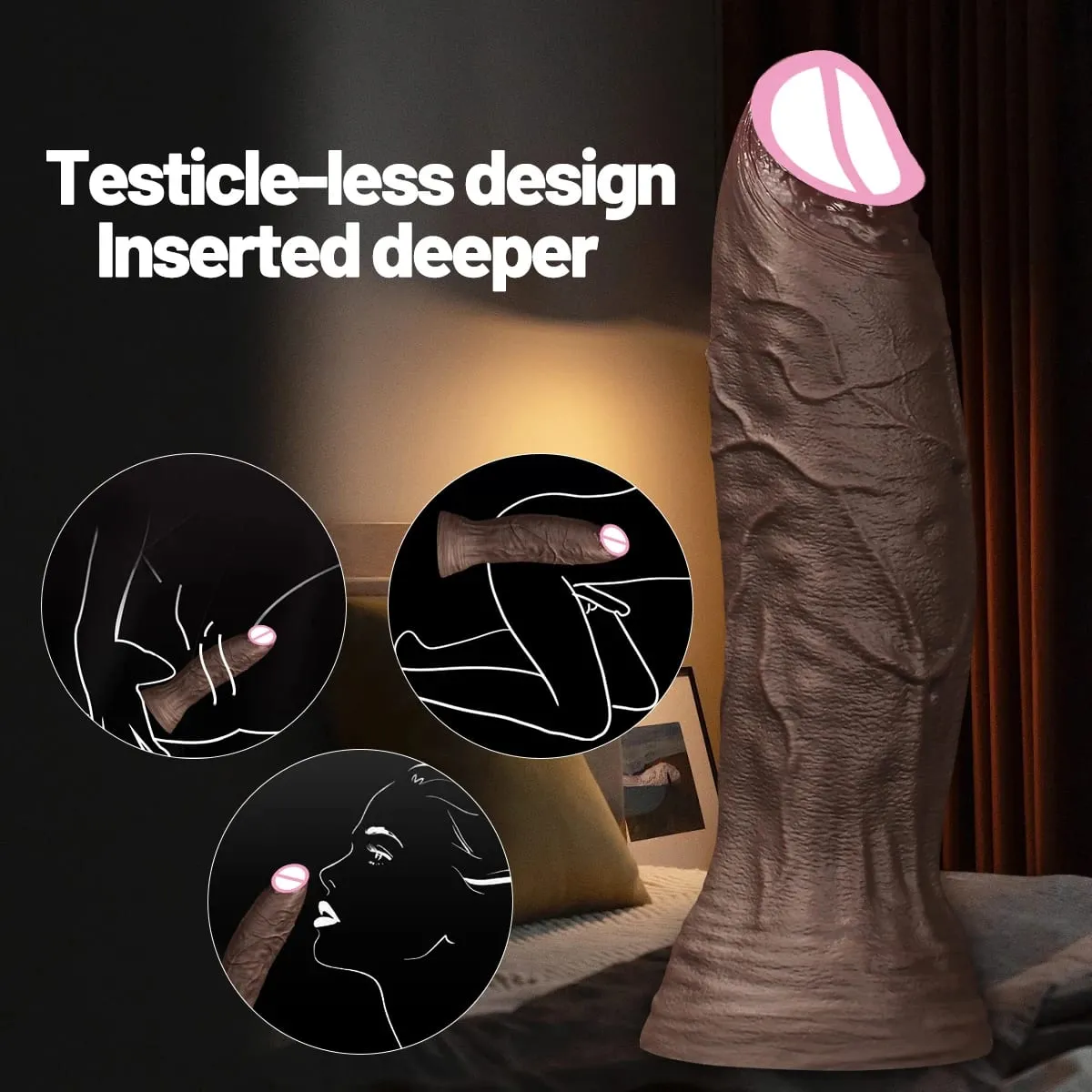Various Size Huge Realistic Dildo Penis Big Dick Strong Suction Cup for Women and Men Adult Masturbation Sex Toy G-spot Clitoris — image 2