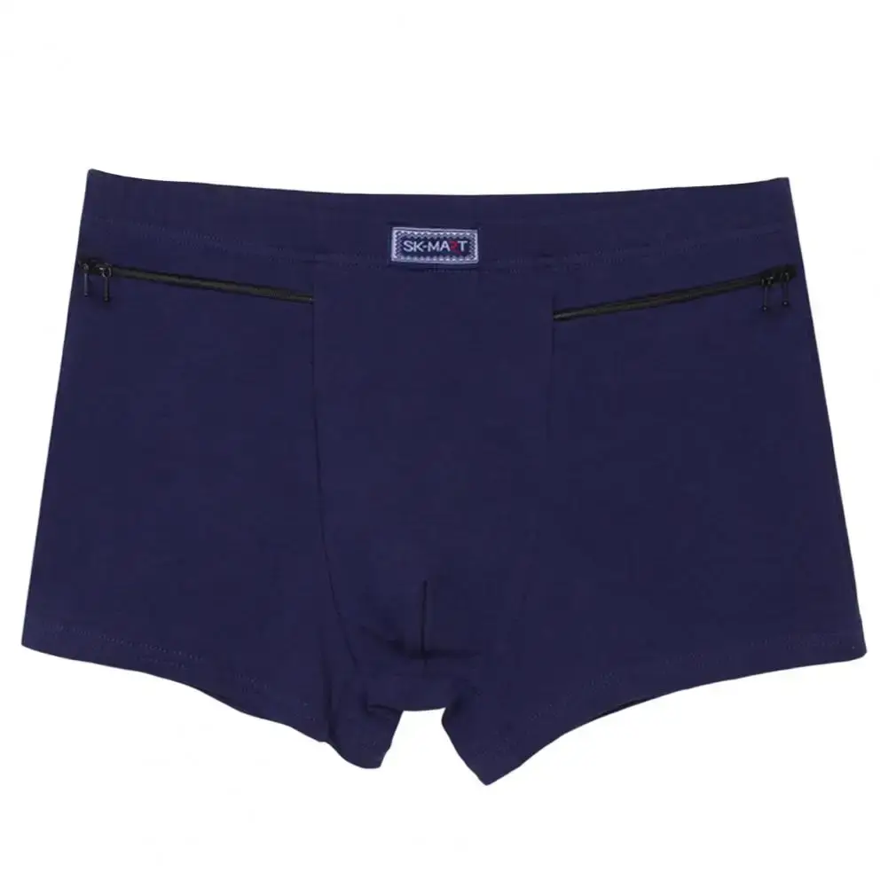 Bolsos masculinos roupa interior anti-roubo cuecas boxer sem costura elástica calcinha masculina de algodão u-bump shorts masculinos roupa diária