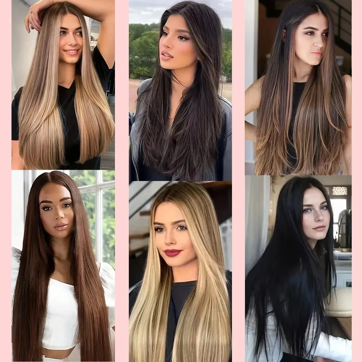 Synthetic Long Curly 16 Clips Hair Extension Heat Resistant Fiber Black Brown Hairpiece for Women Cosplay Wig Halloween Wig Part — image 6