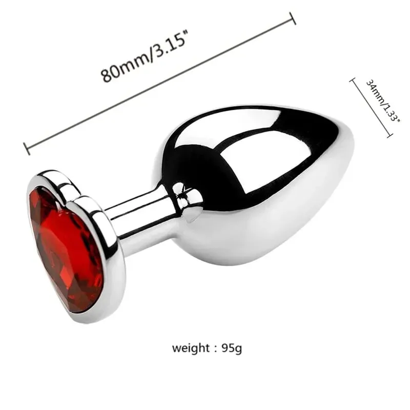 S/M/L Metal Anal Plug Butt Plug Sex Toy Butt Toy for Women Men Couples Gay Adult Game Masturbator Anal Diamond Sex Shop — image 8