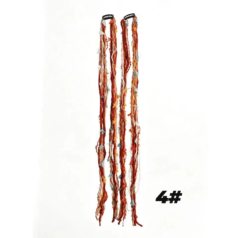 Plush Maillard Colored Long Tassel Headband Bohemian Hair Accessory Suitable for Women's Parties — image 16