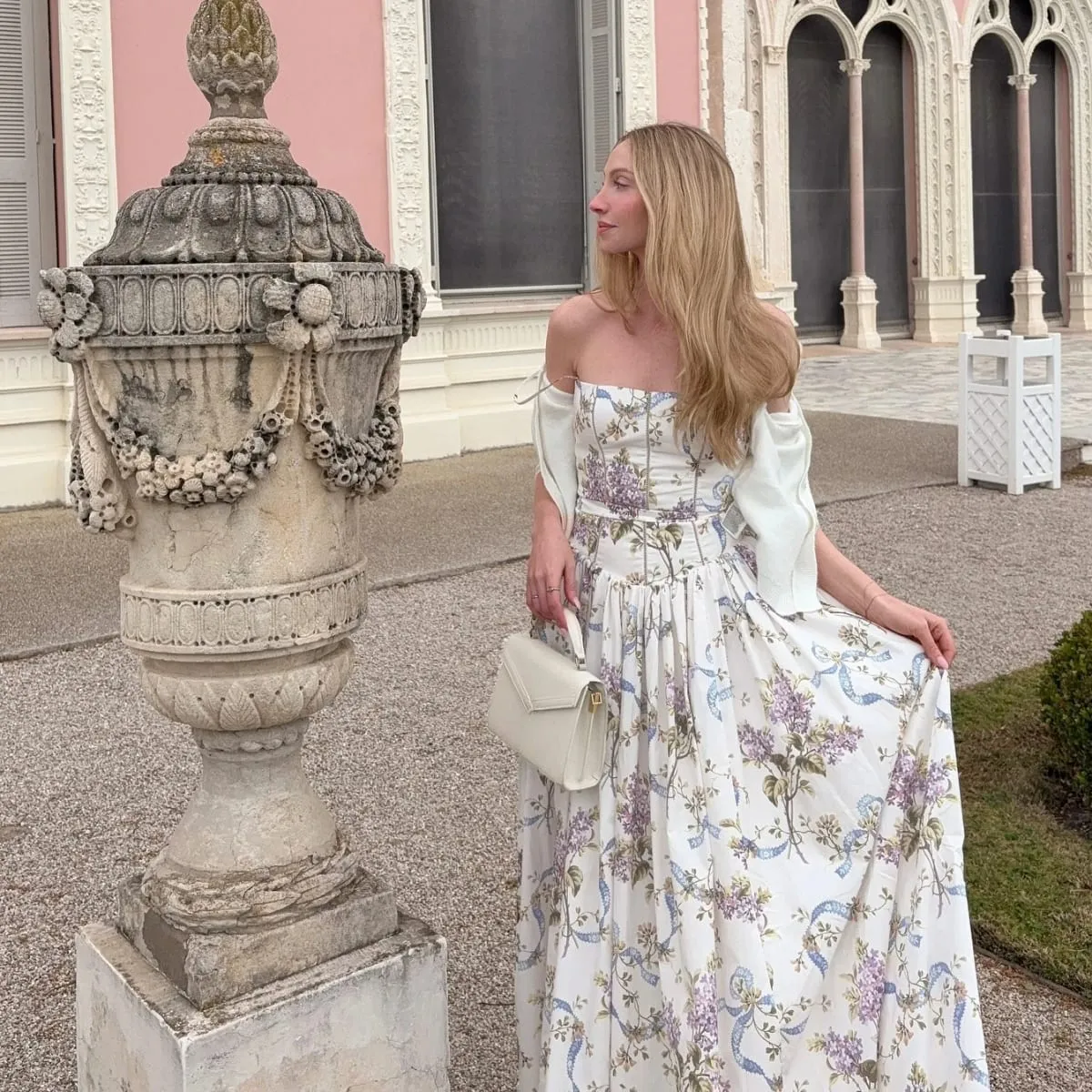 Mingmingxi Summer Floral Print Dress Elegant 2025 New Arrivals Spaghetti Strap Flare Dress Maxi Holiday Party Dresses Babae — image 2