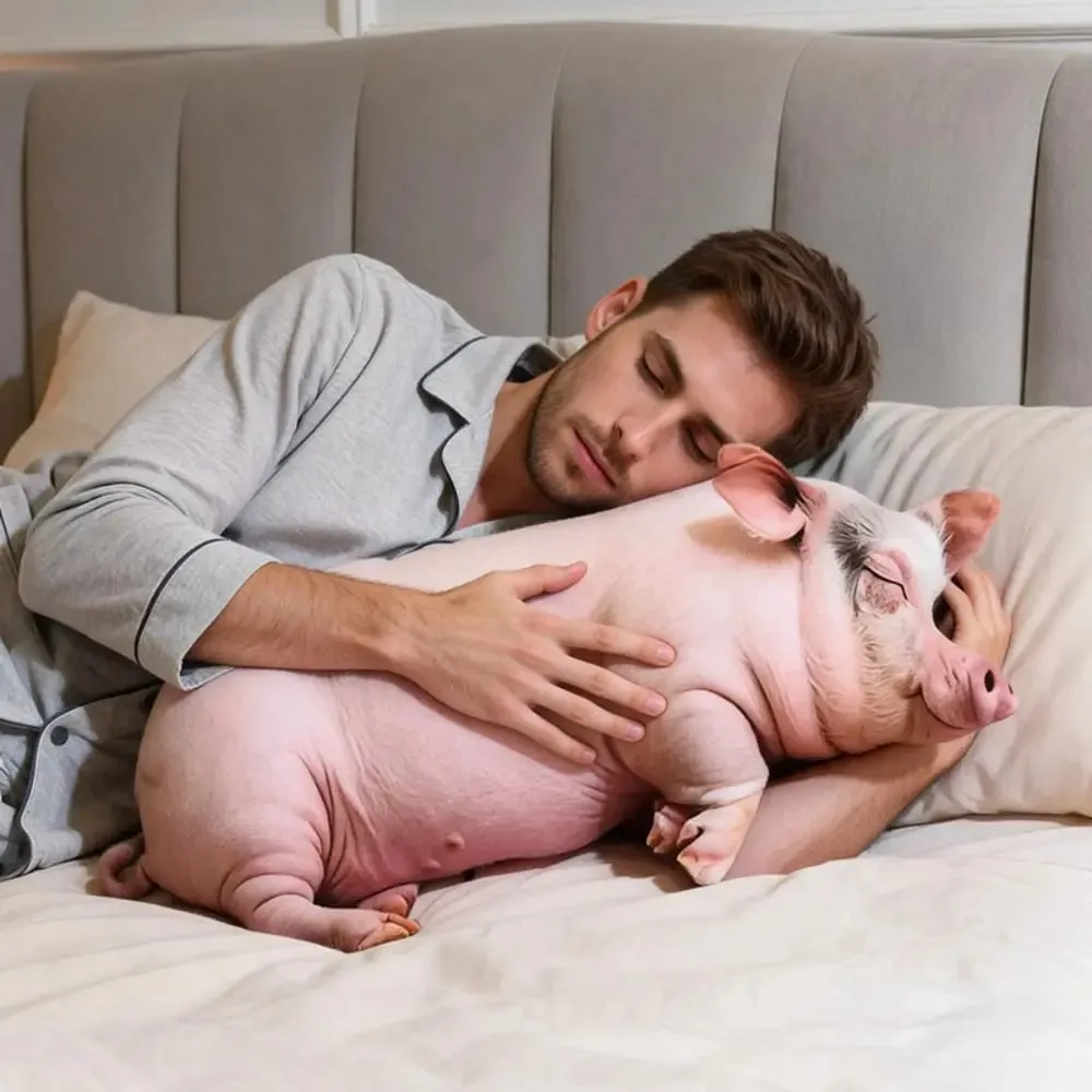 Comfortable Material Animal Body Pillow PP Cotton Filled 40cm Size Animal Cushion Soft Texture Cute Design Pig Keychain For — image 6