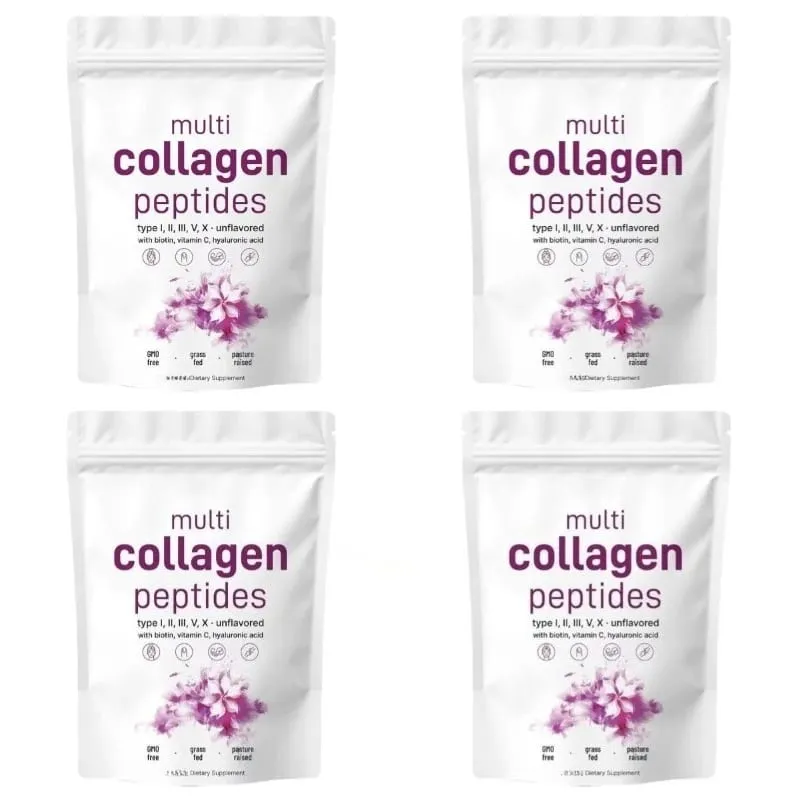 Multi Peptídeos de Colágeno em Pó Tipos I II III V com Biotina Vitamina C e Ácido Hialurônico Suporta Unhas de Cabelo para Pele para Homens e Mulheres — image 10