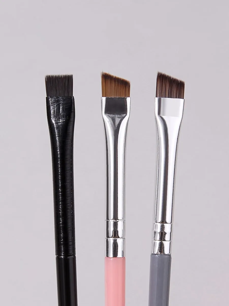 6Pcs Ultra‑Thin Blade Eyebrow Brush Set Precision Angled Eyeliner Brushes For Eyebrow Liner Detail Eye Makeup Cosmetic Beauty To