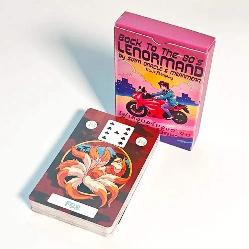 Back To The 80's Lenormand Deck 9*6cm Printed on 350GSM Double-embossed Cardstock 36 Pcs Lenormand Cards + 2 Special Cards — image 2