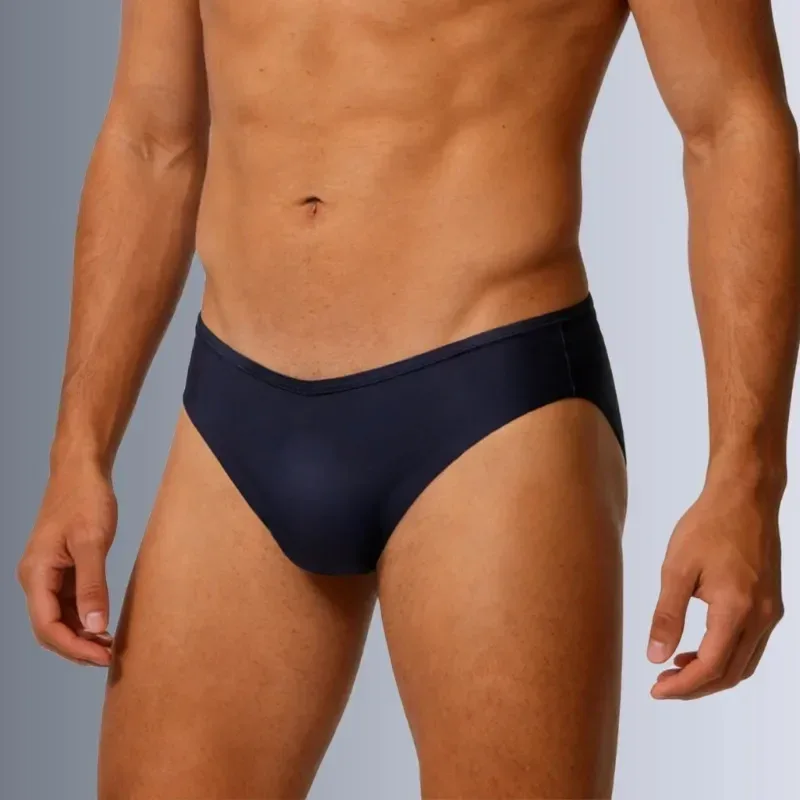 1 Piece Men's Sexy Semi Sheer V-Waist High Cut Briefs - Ultra-Thin Cool Touch Lightweight Breathable Soft Casual Men Underwear — image 9