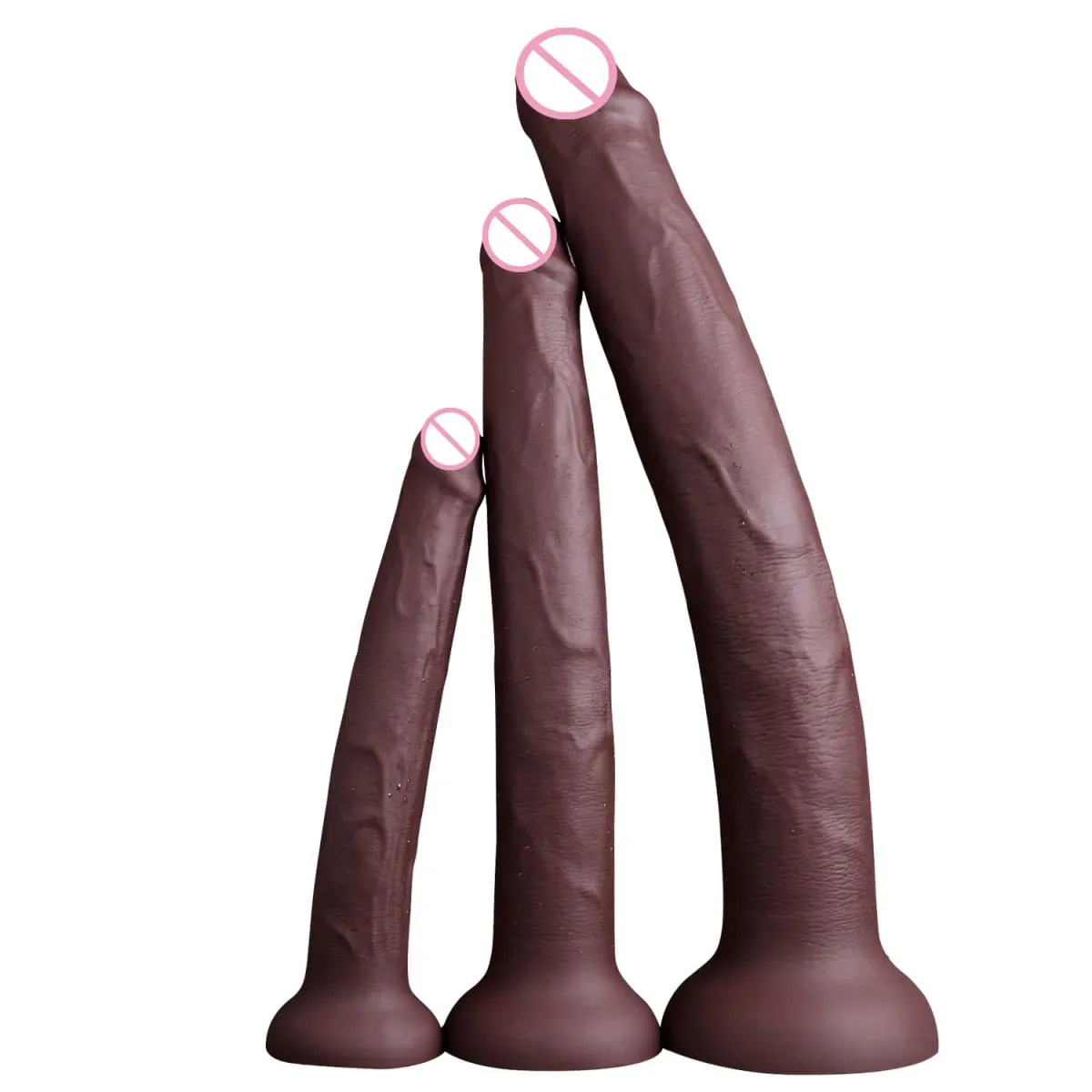 Mahabang Dildo Makatotohanang Hugis ng Ahas Single Layer Silicone Big Penis Soft Anal Sex Toys Suction Cup Dick para sa Babae G-spot Orgasm 18+ — image 1